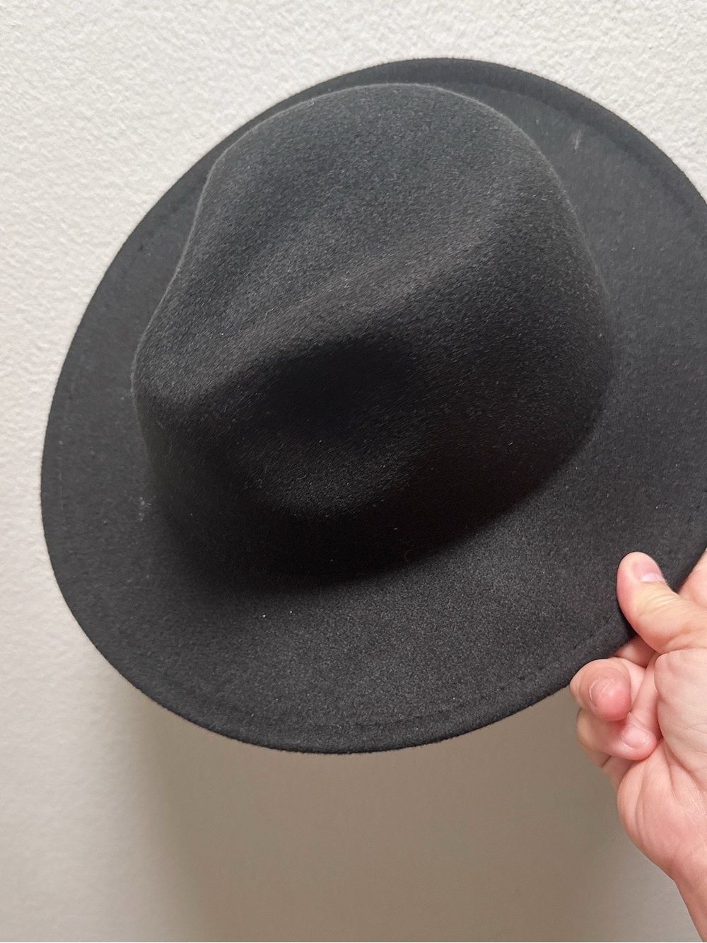 Classic Black Felt Fedora Hat